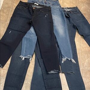 Loft Stylish Women's Jeans in Black and Blue